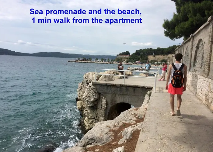 Beachfront Drazen With Patio & Parking Split